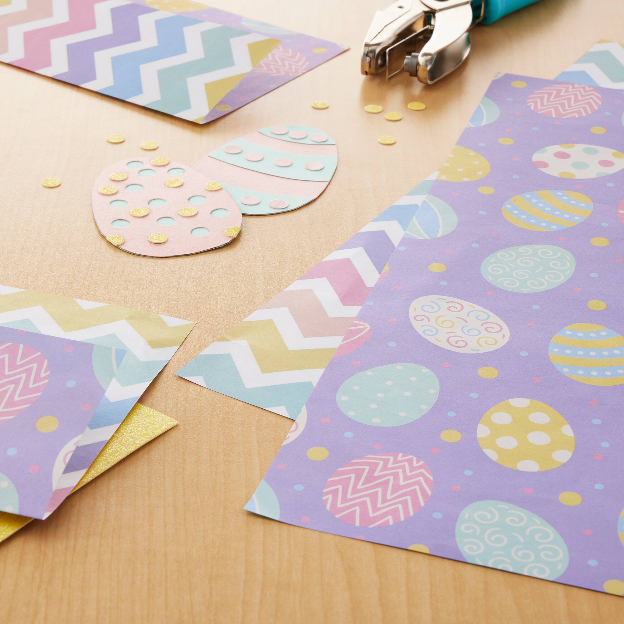 48 Pack: Easter Eggs Double-Sided Cardstock Paper by Recollections™, 12" x 12"